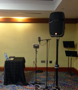 Electroacoustic-performance-set-up-National-Flute-Association-convention-Washington-D.C