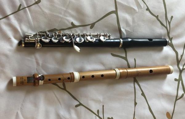 Baroque and modern piccolo 1